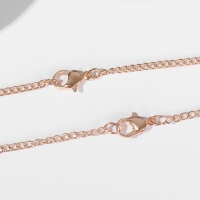 Кулоны &laquo;Неразлучники&raquo; сердце и вино, цветные в золоте, 45 см