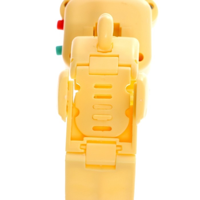 Часы «Весёлые зверята: Собачка», цвет жёлтый Часы «Весёлые зверята: Собачка», цвет жёлтый