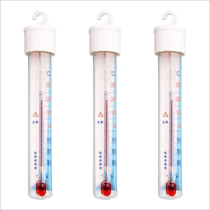 Термометр для холод и мороз камеры "Айсберг", от -30&deg;С до +30&deg;С, 12 х 2.2 см, 3 шт