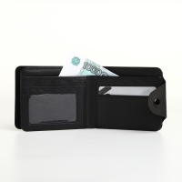 Кошелёк на кнопке, цвет чёрный Кошелёк на кнопке, цвет чёрный