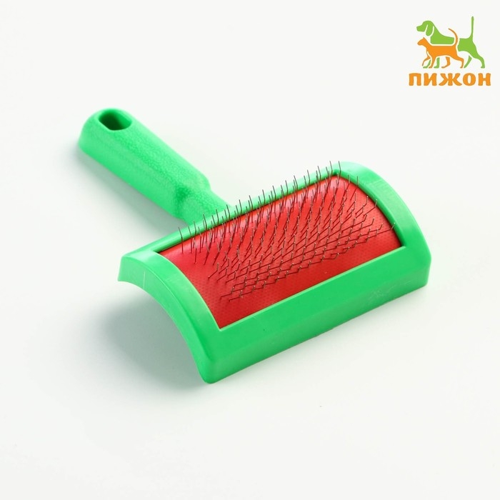 Пуходерка без капель полукруглая, 8,5 х 13 см, зелёная Пуходерка без капель полукруглая, 8,5 х 13 см, зелёная