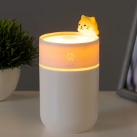Ночник-увлажнитель "Котенок" LED 2Вт USB 260мл белый 7,5х7,5х12 см RISALUX Ночник-увлажнитель "Котенок" LED 2Вт USB 260мл белый 7,5х7,5х12 см RISALUX