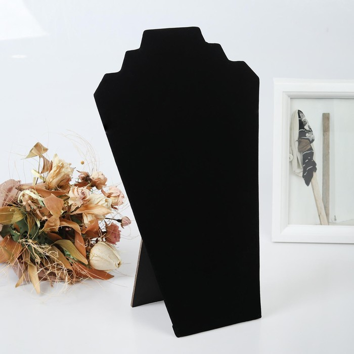 Бюст для украшений, 21&times;11&times;31 см, h=31 см, цвет чёрный