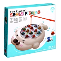 Рыбалка магнитная &laquo;Тюлень&raquo;, 12 рыбок, 2 удочки