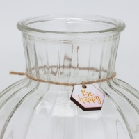 Ваза для цветов &laquo;Be happy&raquo;, 19,5 х 15 см.