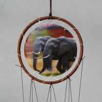 Музыка ветра металл "Слоны" 4 трубки 1,8х16х57 см Музыка ветра металл "Слоны" 4 трубки 1,8х16х57 см