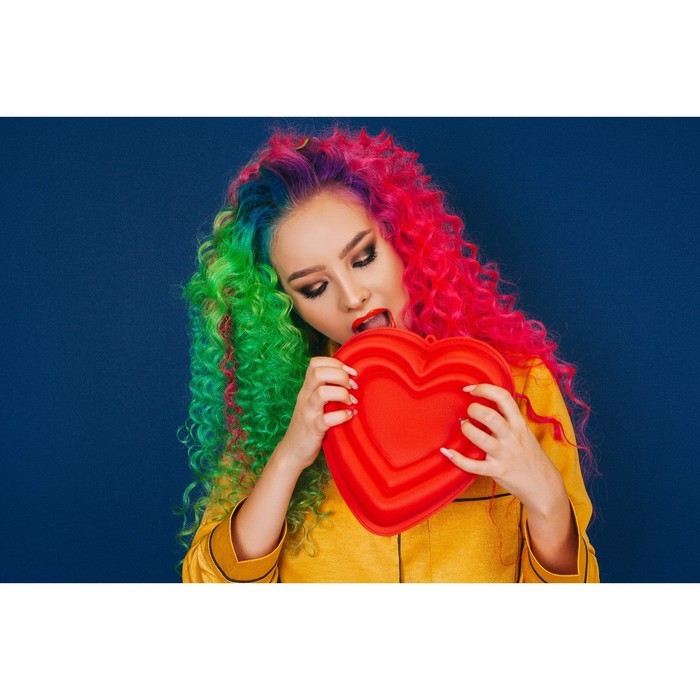 Форма для муссовых десертов и выпечки Доляна &laquo;Сердце&raquo;, силикон, 22&times;20&times;7 см, цвет МИКС