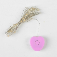 Светодиодная лента для воздушного шара, гирлянда, 2 метра, батарейка, цвет жёлтый