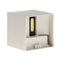 Светильник фасадный &laquo;Куб&raquo;, FSD-062, 6 Вт, 4000К, регулир. луч, IP65, 220 В, пластик, белый   1008423