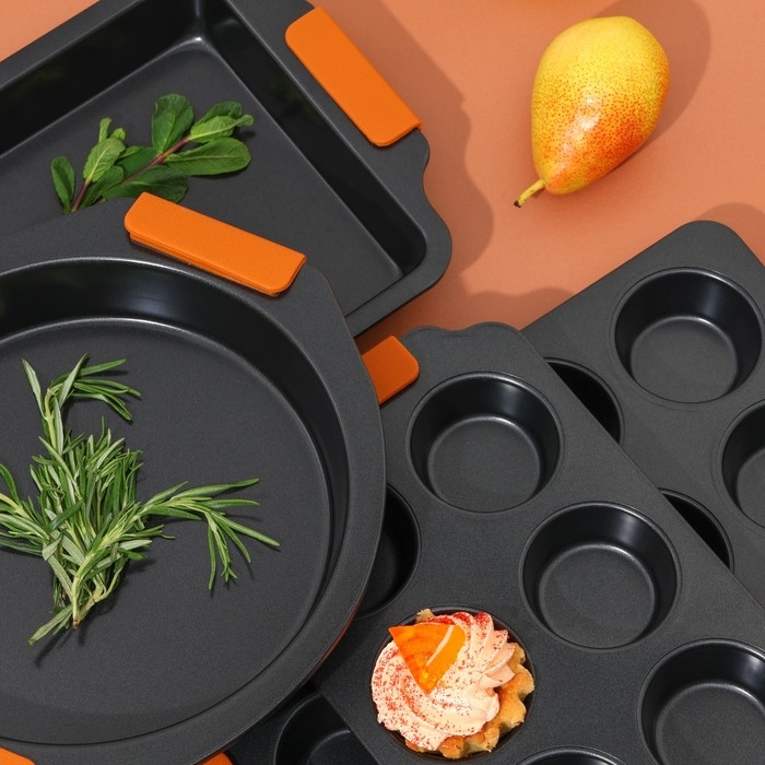 Противень для выпечки Magistro French Bakery, 27&times;22,5&times;4 см, антипригарное покрытие