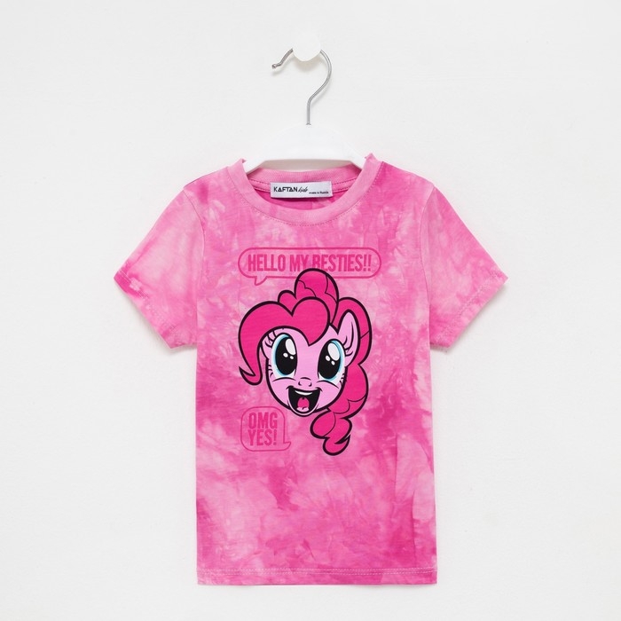 Футболка для девочки &laquo;Пинки Пай&raquo;, My Little Pony, &laquo;Тай-дай&raquo;, рост 98-104 см
