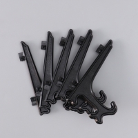 Подставка для тарелок пластик 12,5 см, чёрная для тарелок d=13-16 см набор 5 шт