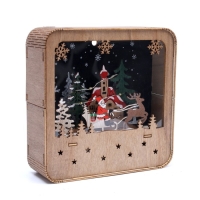 Новогодний декор с подсветкой &laquo;Новогодняя сказка&raquo; 14 &times; 4 &times; 22,5 см