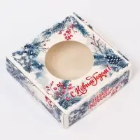 Подарочная коробка сборная с окном &laquo;Загадай желание&raquo;, 10&times;10&times;3 см