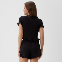 Пижама женская (футболка и шорты) KAFTAN Black р. 44-46