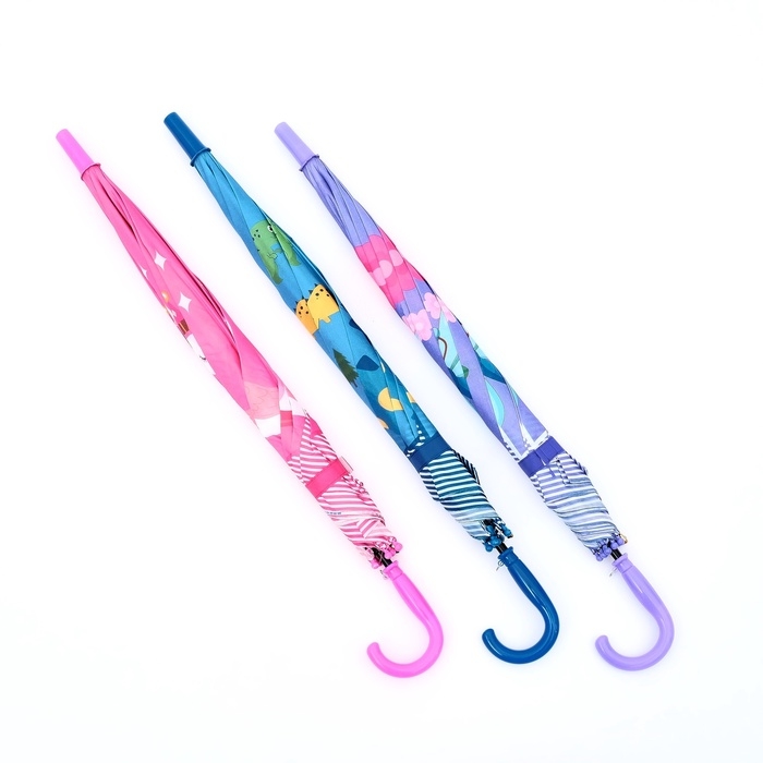 Зонт-трость детский п/авт R43/50 П/Э ЖИВОТНЫЕ ручка-крюк МИКС пакет Зонт-трость детский п/авт R43/50 П/Э ЖИВОТНЫЕ ручка-крюк МИКС пакет