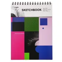 Скетчбук 21х29см для пастели, 30 листов , жесткая обложка, плотность 130 гр, МИКС