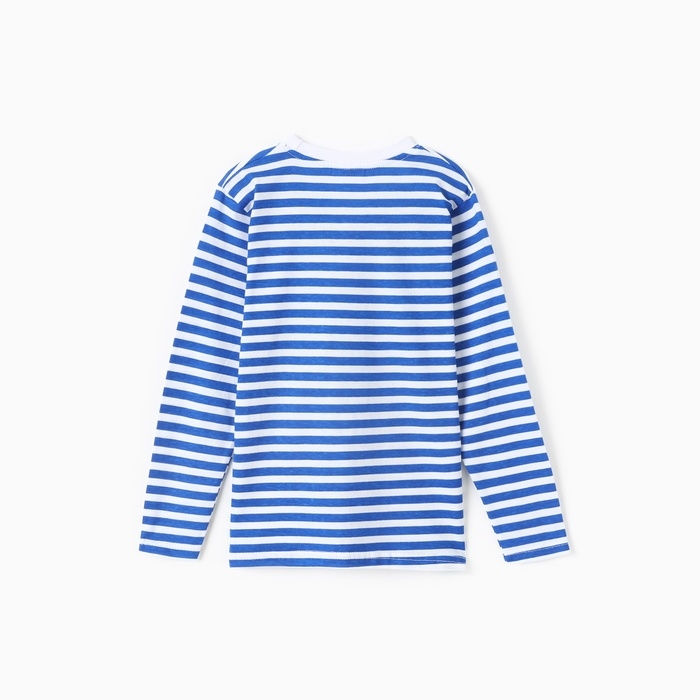 Фуфайка (тельняшка) детская, цвет белый/синий, рост 152