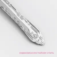 Вилка столовая Доляна &laquo;Соня&raquo;, длина 18 см, толщина 1.2 мм, серебристая