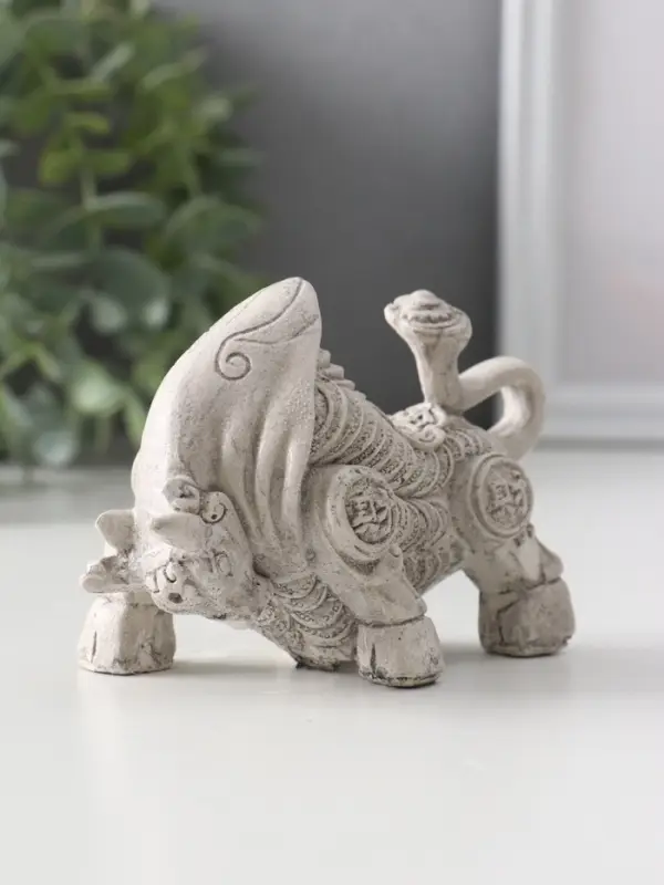 Фигура &laquo;Золотой телец&raquo;, 10&times;5&times;6,,5 см, серая