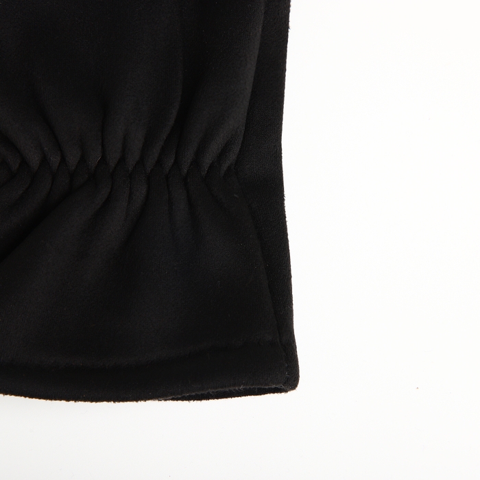 Перчатки женские, безразмерные, без утеплителя, цвет чёрный