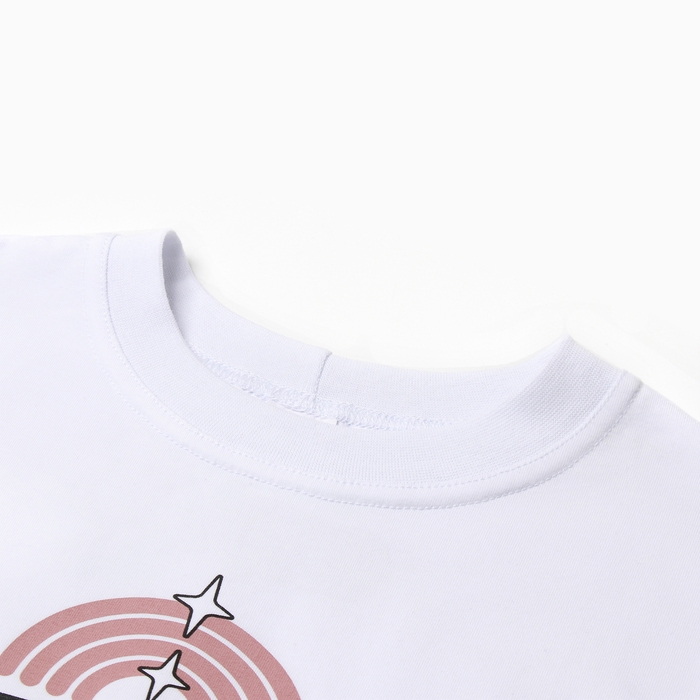 Футболка детская MINAKU, цвет белый, рост 164 см