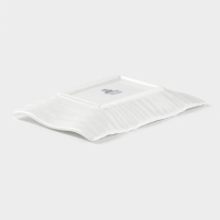 Блюдо фарфоровое Wilmax, 18&times;11,5 см, цвет белый