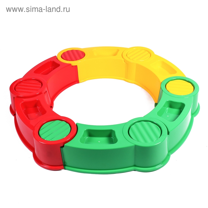 Песочница пластиковая, 115 × 115 × 20 см, разноцветная, «Круг» Песочница пластиковая, 115 × 115 × 20 см, разноцветная, «Круг»