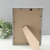 Фоторамка "Гамма" 21х30 см,  с подножкой, набор 3 шт, (пластиковый экран), белый