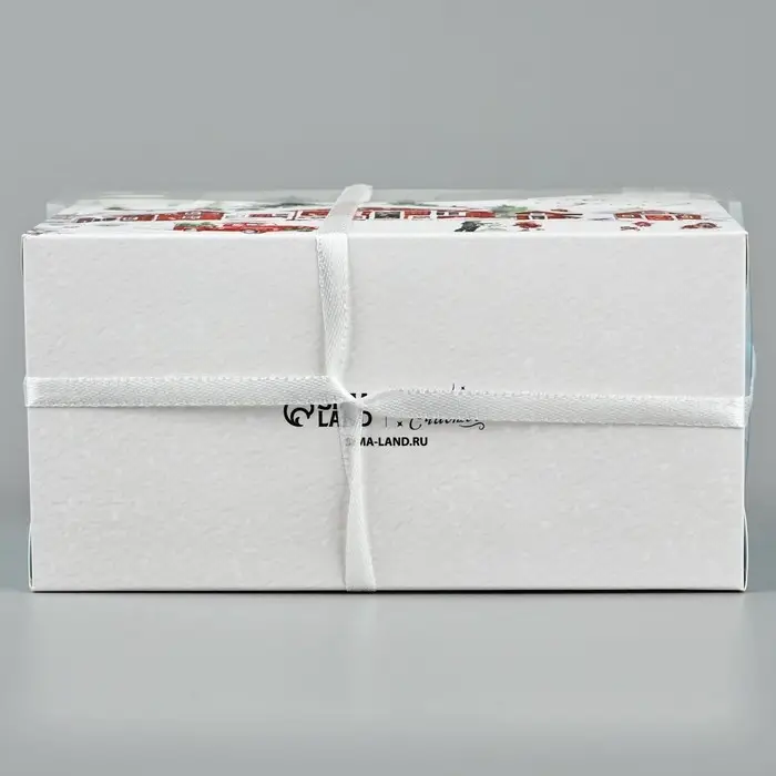 Коробка для капкейка &laquo;С Новым годом&raquo;, зимний отдых, 16 х 8 х 10 см