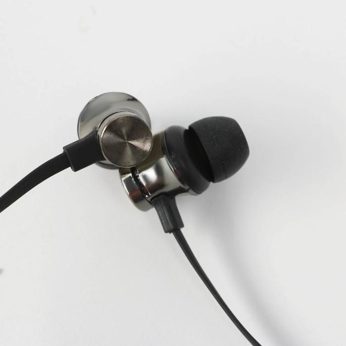 Беспроводные магнитные наушники с микрофоном &laquo;Санта&raquo;, на Новый Год, длина провода 57,5 см.