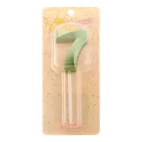 Свеча в торт на шпажке &laquo;Цифра 7&raquo;, зеленая, 5 см