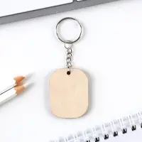 Брелок для ключей деревянный, жетон &laquo;Любимый муж&raquo;, 3,5 х 4,5 см