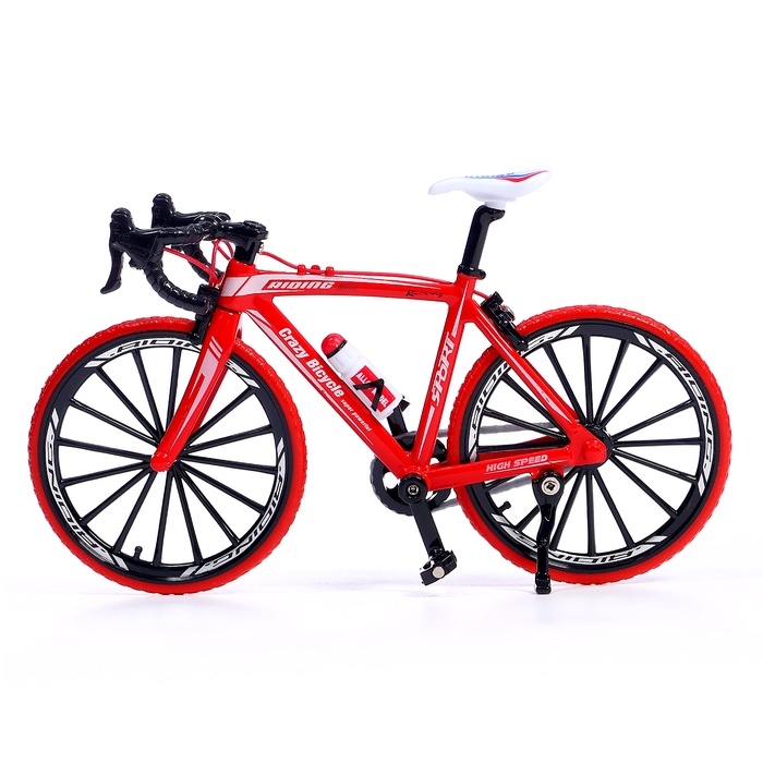 Велосипед металлический "Турист", цвет красный
