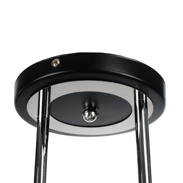 Люстра Люстра "Редо" 3хЕ27 40Вт черно-хромовый 45х45х28 см