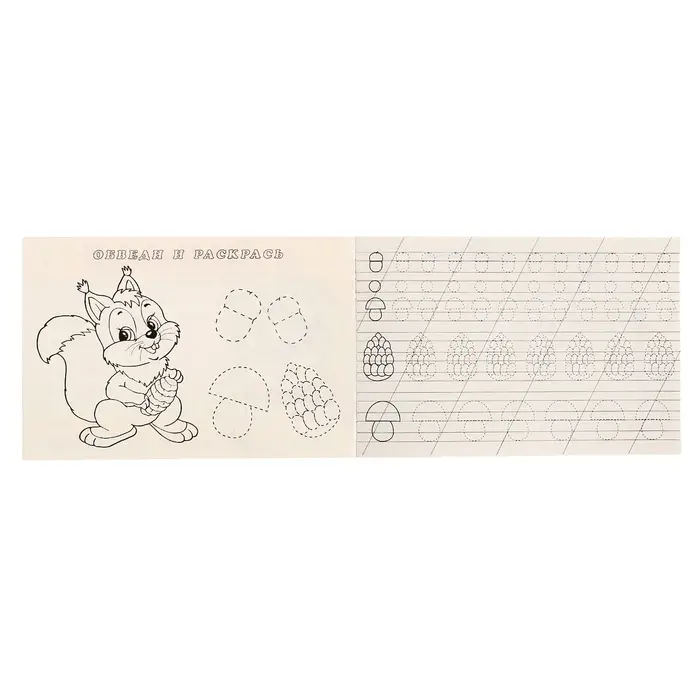 Раскраска-пропись &laquo;Готовим руку к письму&raquo;