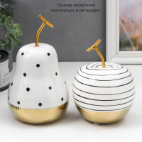 Сувенир керамика "Груша в горох" с золотом 20х12х12 см Сувенир керамика "Груша в горох" с золотом 20х12х12 см