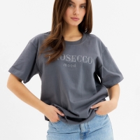 Футболка женская KAFTAN: Prosecco цв. серый, р-р 48-50