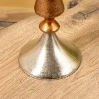 Подсвечник "Шоко" алюминий 16х16х72 см