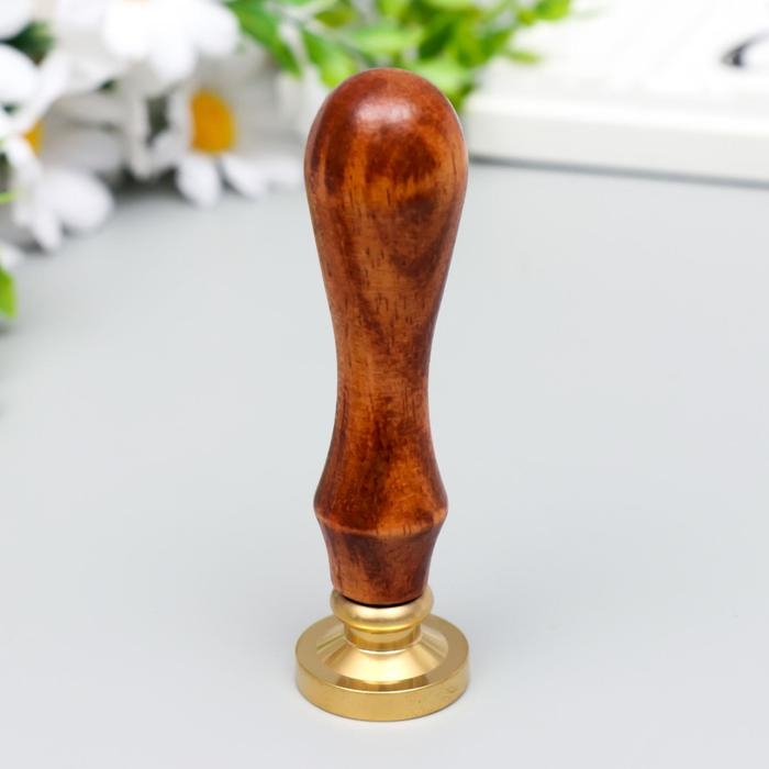 Печать для сургуча с деревянной ручкой Печать для сургуча с деревянной ручкой "Корона" 9х2,5х2,5 см