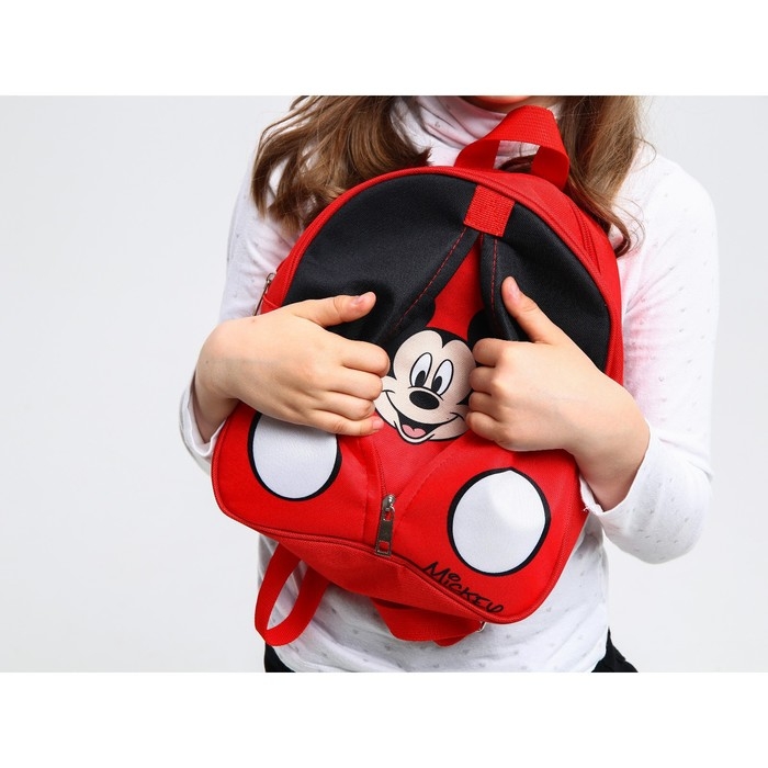 Рюкзак детский, на молнии, 23 см х 10 см х 27 см "Mickey", Микки Маус и друзья