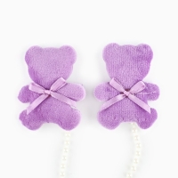 Заколки мишки новогодние &laquo;Зимние-котики&raquo;,на Новый год, набор 2 шт, 5 х 4 см