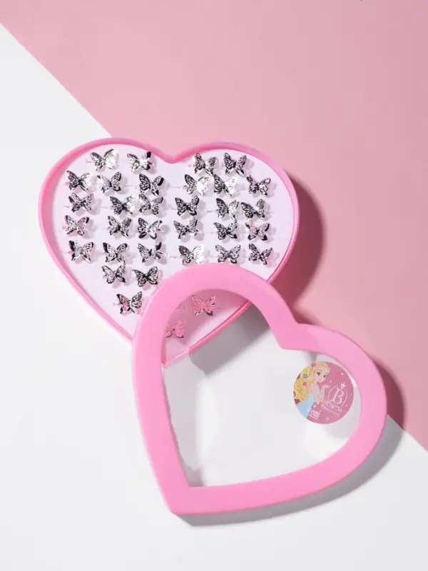 Кольцо детское Выбражулька &laquo;Бабочка ажурная&raquo;, цвет серебро, безразмерное