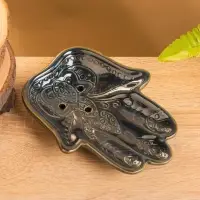 Мыльница &laquo;Рука Будды&raquo;, 17&times;13&times;3 см, керамика, синяя