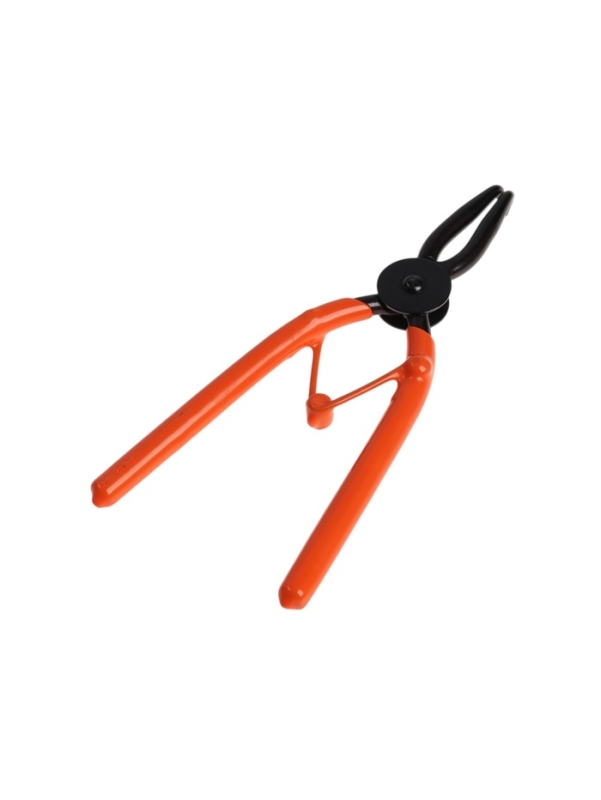 Съемник внешних стопорных колец ТУНДРА, удлиненные изогнутые губки на разжим, 180 мм