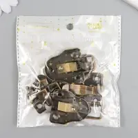 Замок металл для шкатулок. сундуков бронза + гвозд. набор 3 шт 5,8х4х1 см