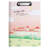 Планшет с прижимом формат А4 картон "Пейзаж", МИКС