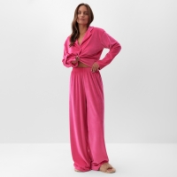 Костюм женский (рубашка и брюки) KAFTAN Plushy р. 52-54, фуксия