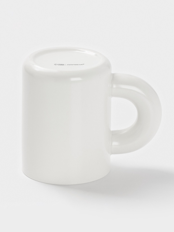Кружка Доляна "Coffee tike" 12,5х8х10,8 см, цвет белый