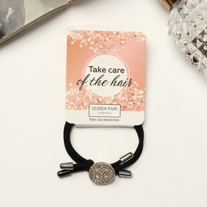 Резинка для волос "Гемма" круг, 4,5 см